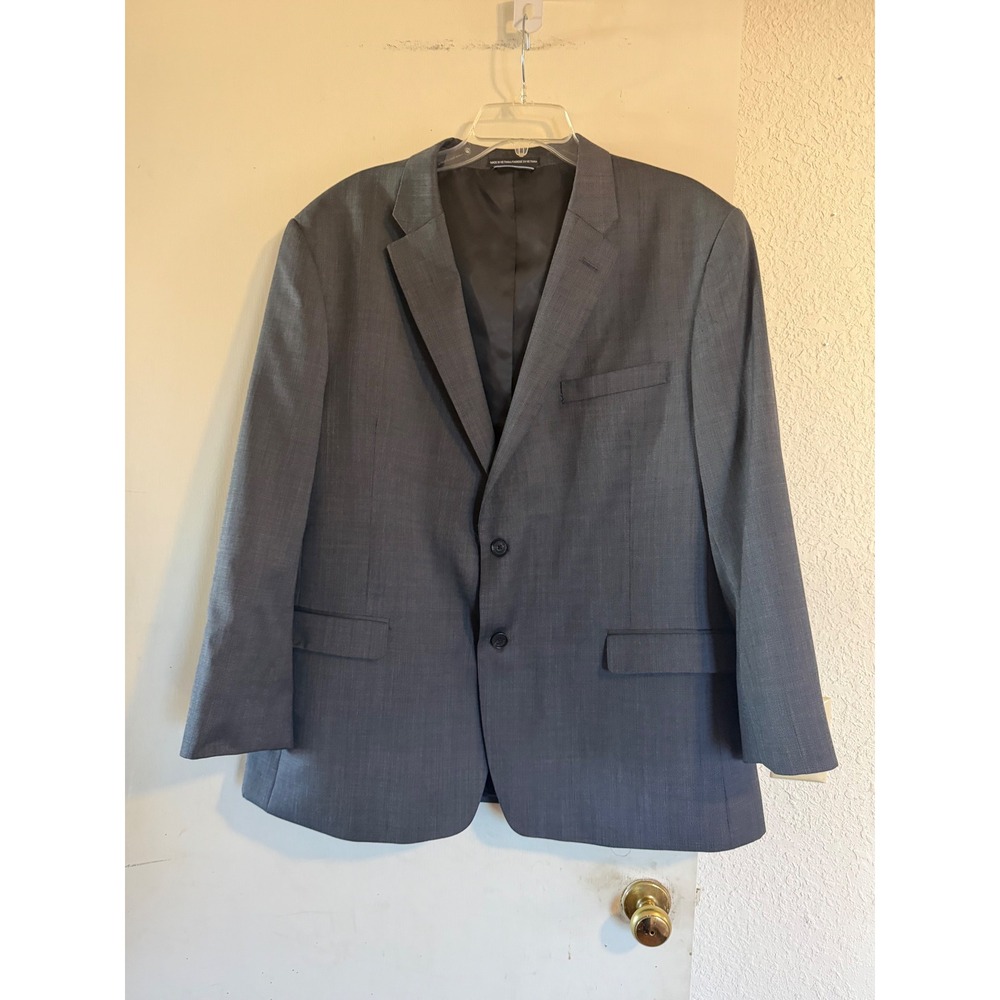 Tommy Hilfiger Men's Charcoal Wool Suit Blazer Jacket R48 W43 Formal Business